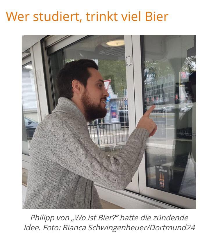 Zeitungsausschnitt über Wo ist Bier?